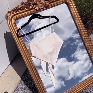 NWT Danielle Bernstein Handkerchief Top- White